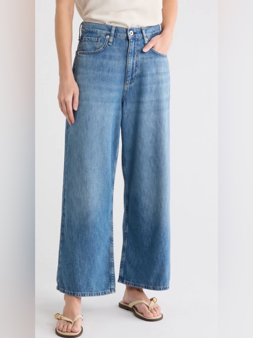 NWT! Rag&Bone Annie Ankle Wide Leg Jeans Sz:28 Covington